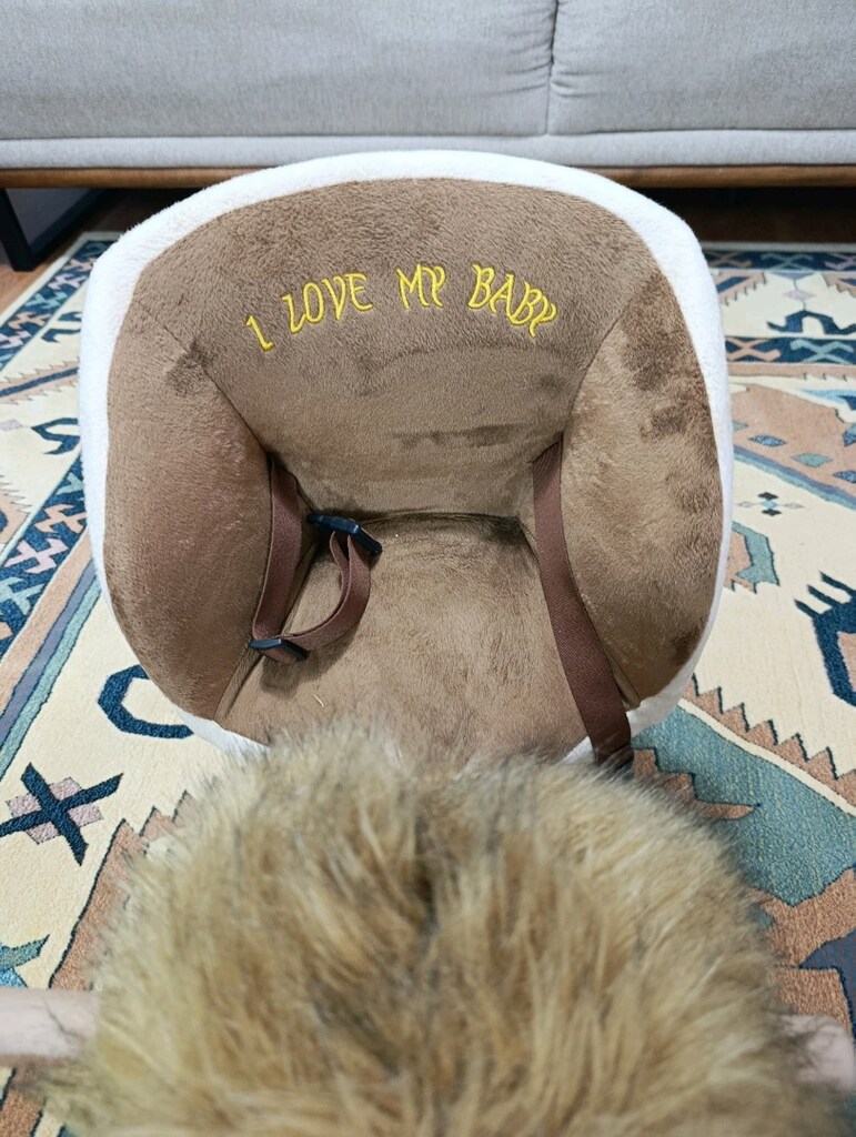 Ahşap Ayaklı Peluş Sallanan Aslan - 4