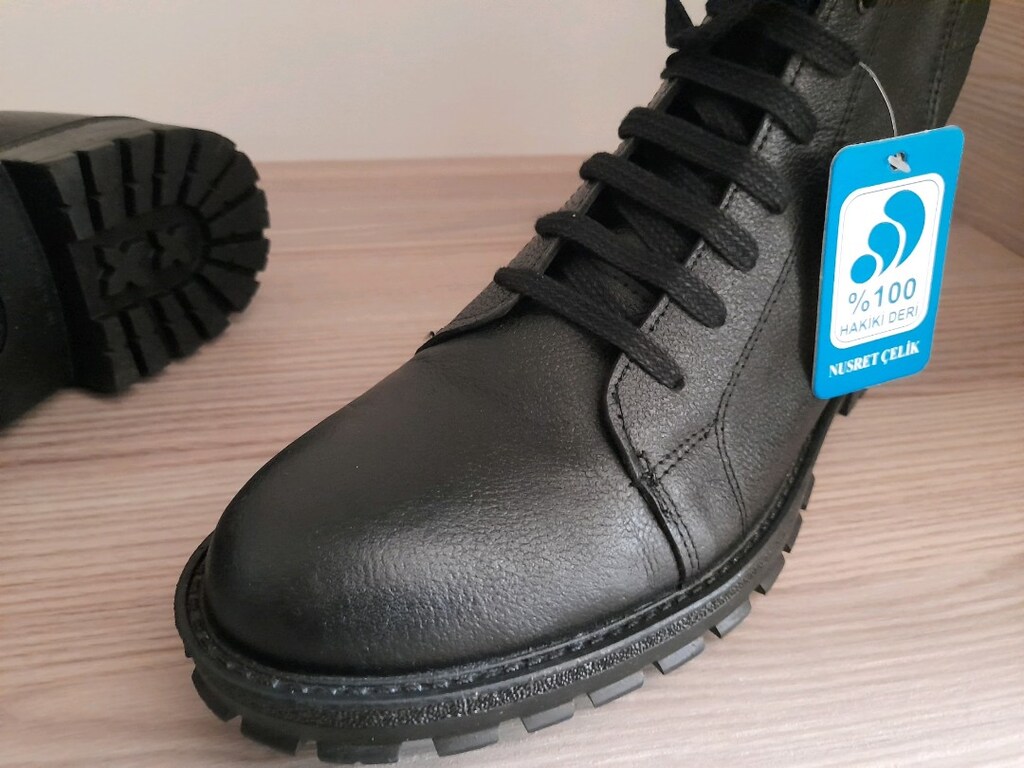 Deri Erkek botu Sıfır Ürün Yüzde Yüz Deri 42 No - 3