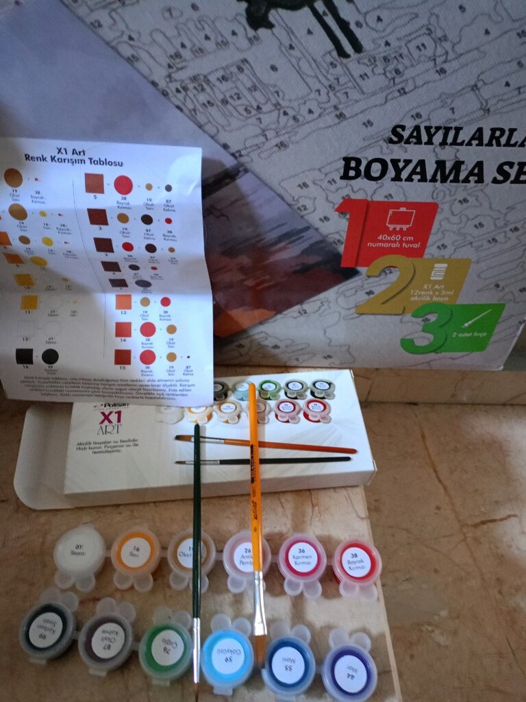 Resim tablosu boyaları - 2