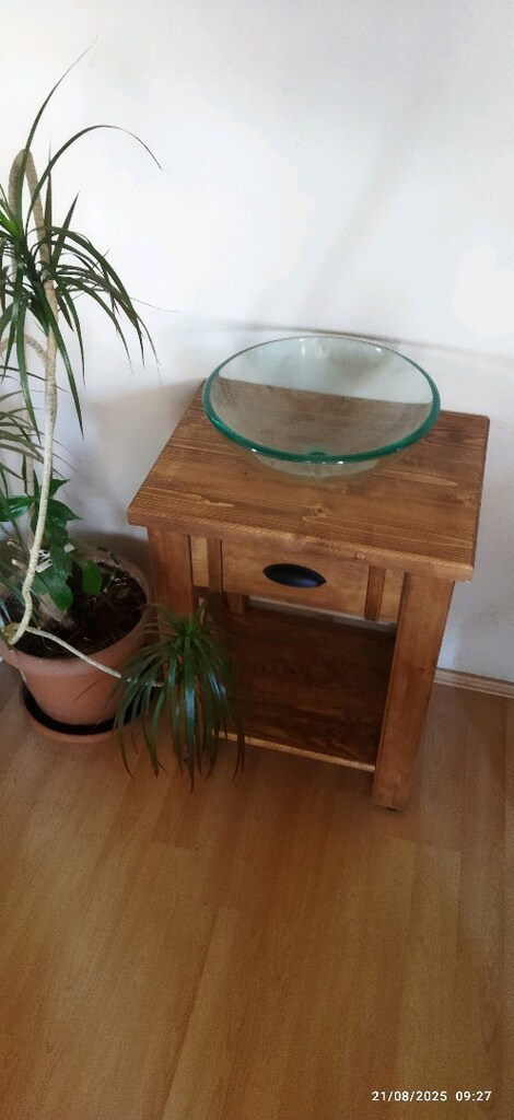 RUSTİK AHŞAP BANYO DOLABI - 9