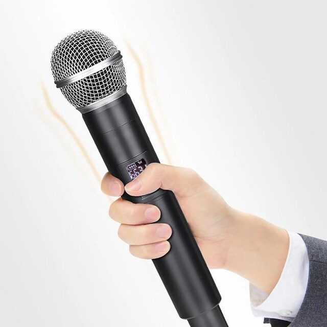 WN-05 Kablosuz Mikrofon Şarj Edilebilir UHF Telsiz Mikrofon Amfi Uyum