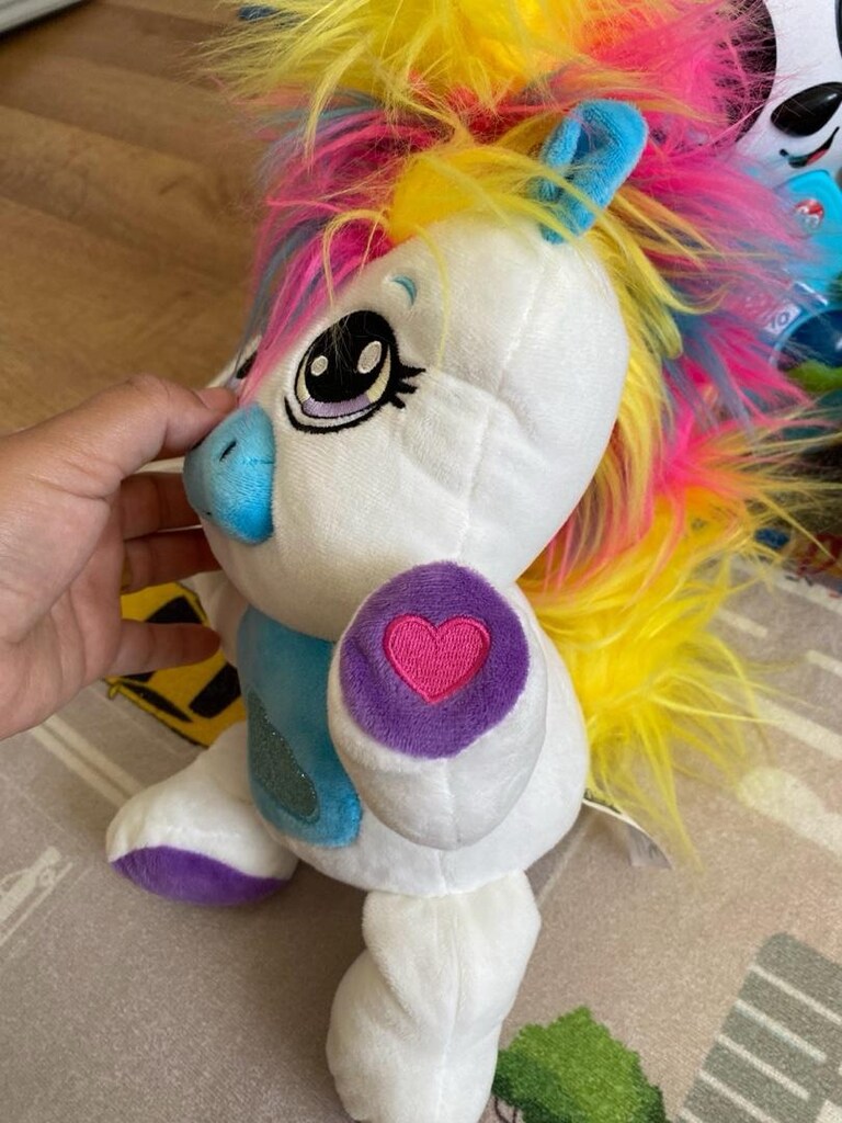 sesli hareketli peluş unicorn - 3