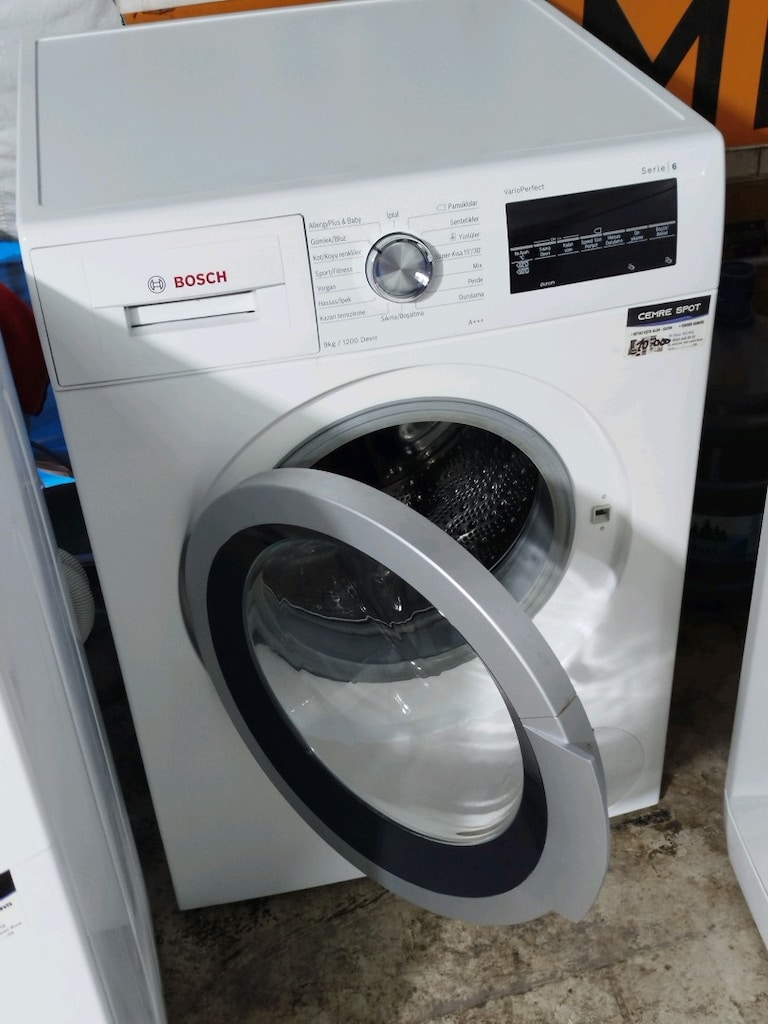 BOSCH 9 KG ÇAMAŞIR MAKİNESİ İZMİR İÇİ 3 AY GARANTİMİZ VARDIR - 9