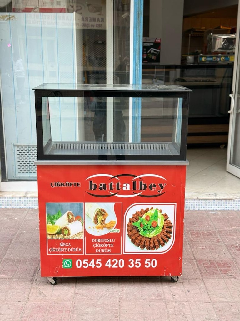 çiğ köfte dolabı çiğ köfte tezgahı çiğ köfte meze dolabı - 11