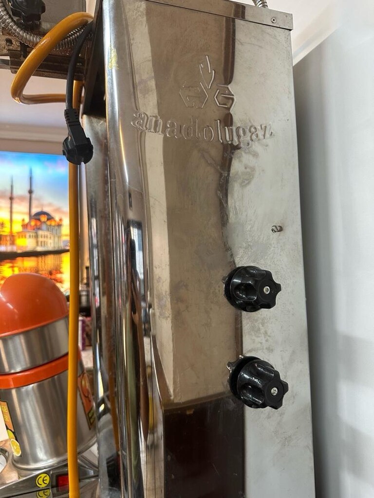 Profesyonel Gazlı Döner Ocağı – Paslanmaz Çelik – İkinci El - 3