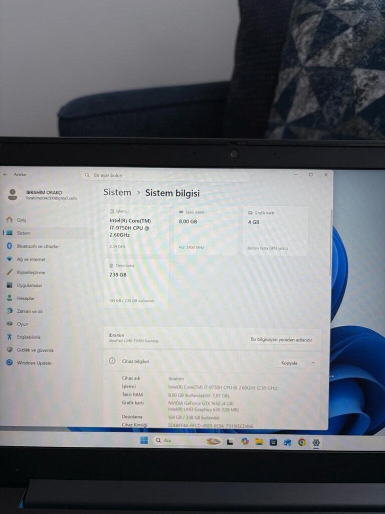 LENOVO İDEAPAD L340 GAMING - 5