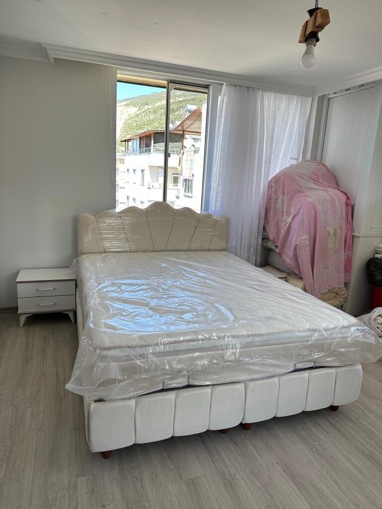 ultra lüks çift kişilik baza başlık petli yatak sıfır ürün ambalıjında - 5
