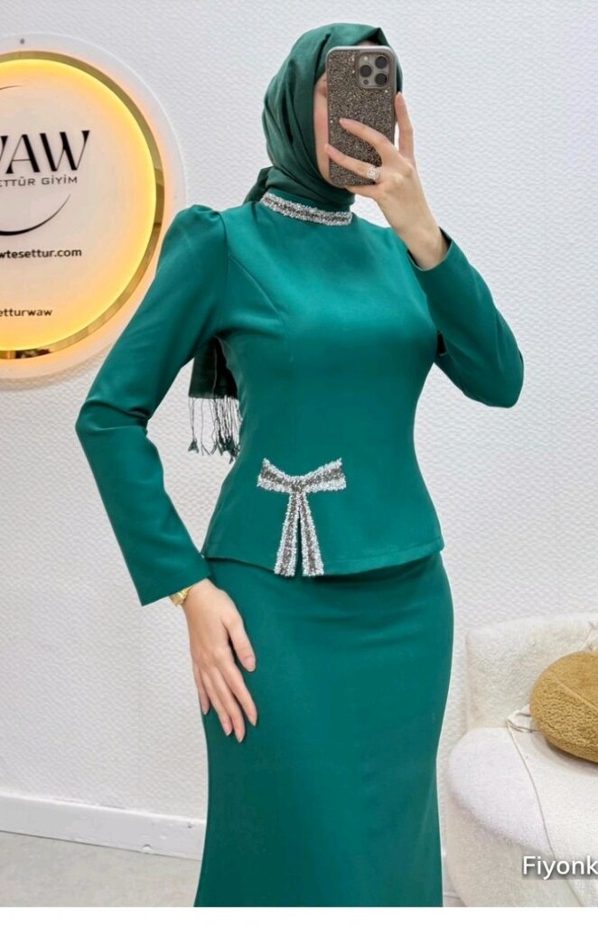 Tesettür Taşlı Takım - 2