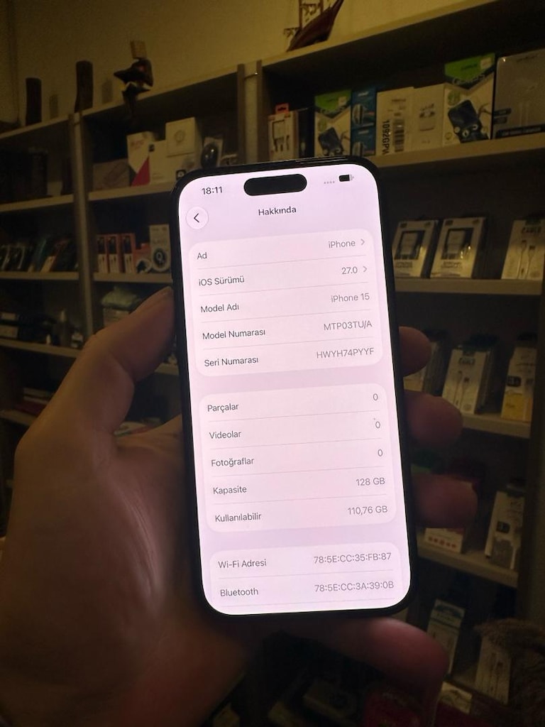 Apple 15 128 Gb hatasız tr 13 ay garantili pil 88 orjnl cihaz - 3