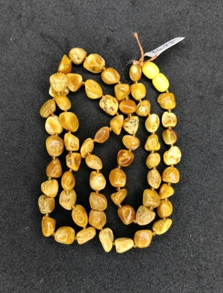 Doğal Kaya Damla Kehribar Kolye 14,87 gr.