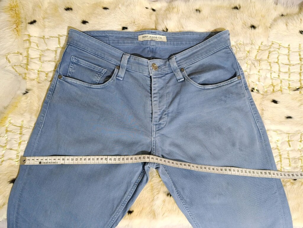 BUZ MAVİSİ KOT PANTOLON "MAVİ" - 8