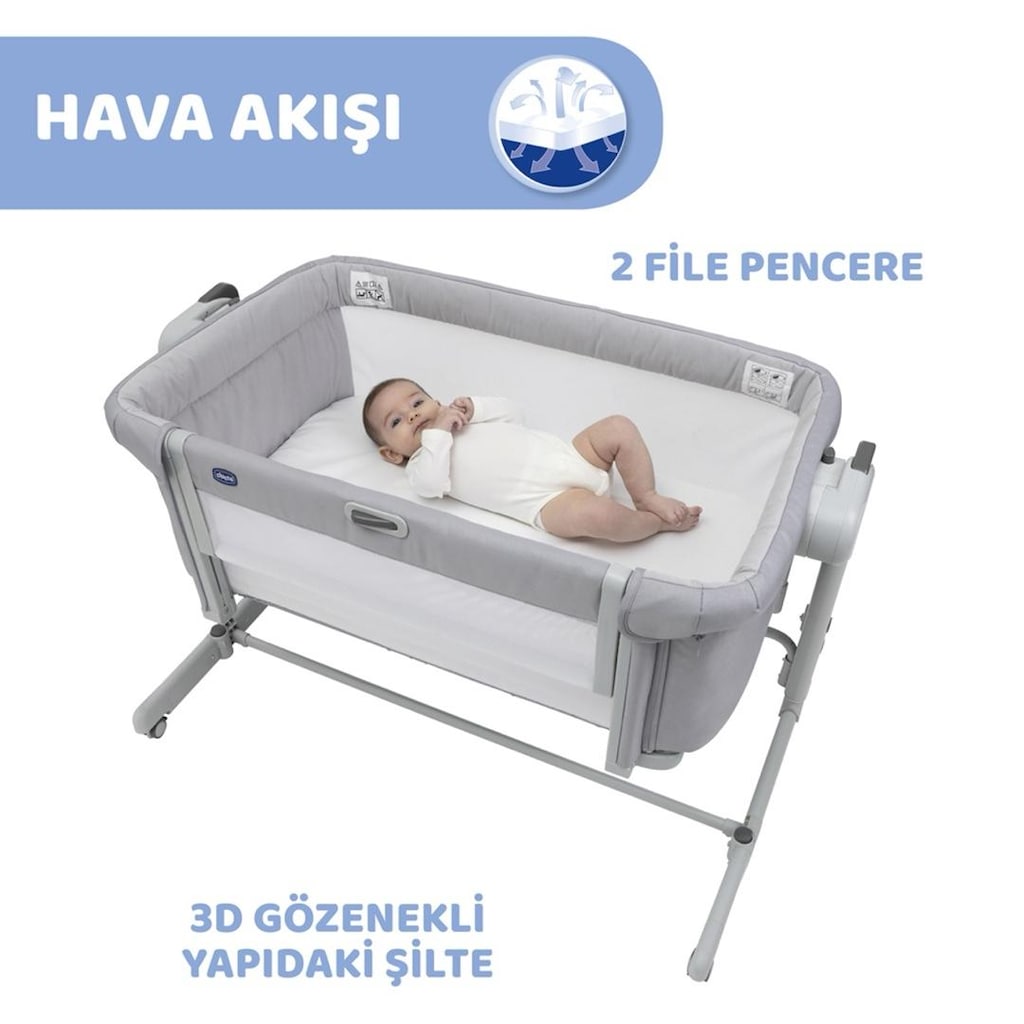 Chicco Next2Me Magic Evo Anne Yanı Beşik - Taşıma Çantalı - Tertemiz - 5