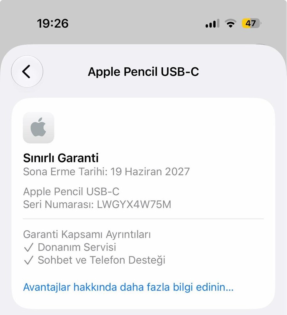 Apple Pencil typeC yeni ve garantili - 5