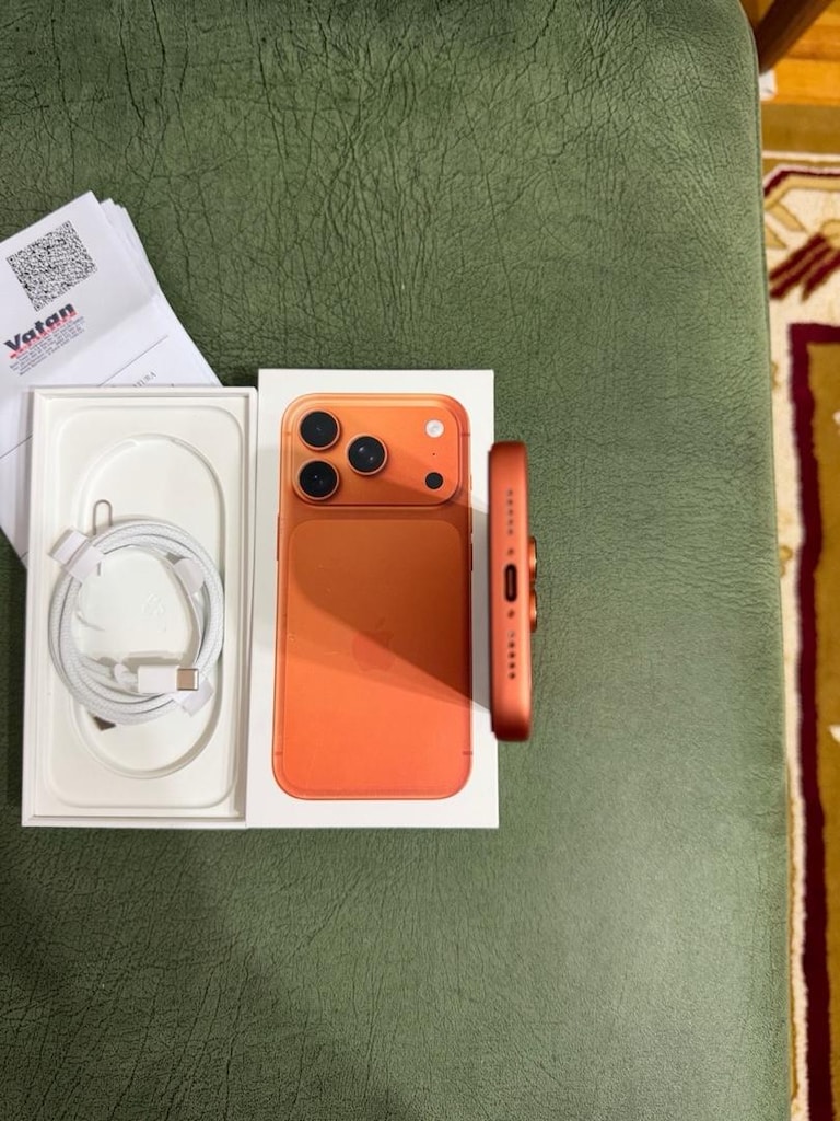 iphone 17pro max (16 ay garantili pil 100) - 8