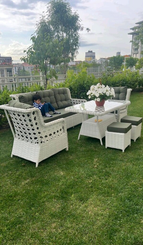 rattan bahçe balkon mobilyasi, koltuk takımı, teras mobilyası - 13