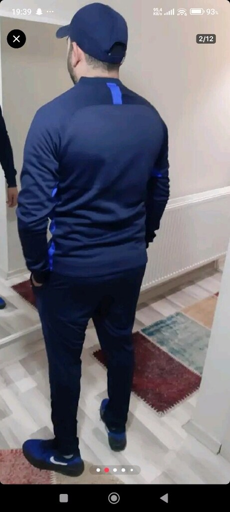 Nike therma pamuklu polar soguk gecirmez sweatshirt xl beden 2kez giyi - 2