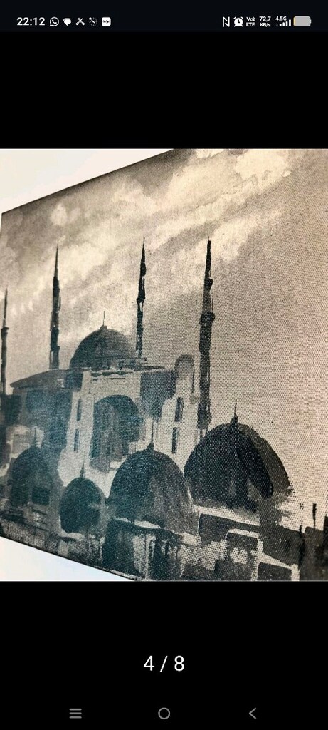 Ünlü Ressam Vagif Zeyd - İkili İstanbul Akrilik Tablo Seti (Orijinal) - 2
