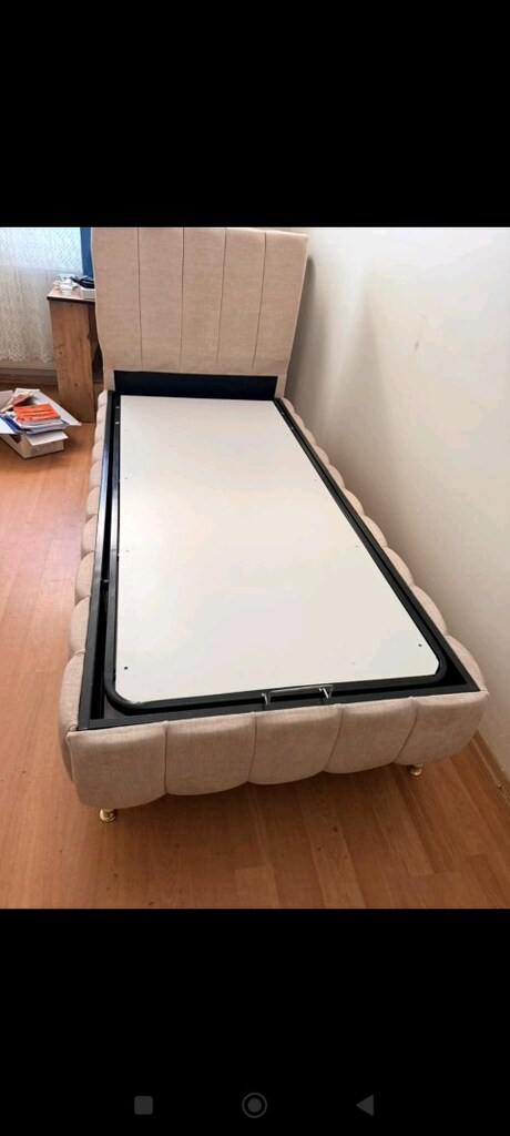 90/190 cm'lik baza Başlık yatak takım sandıklı baza - 7