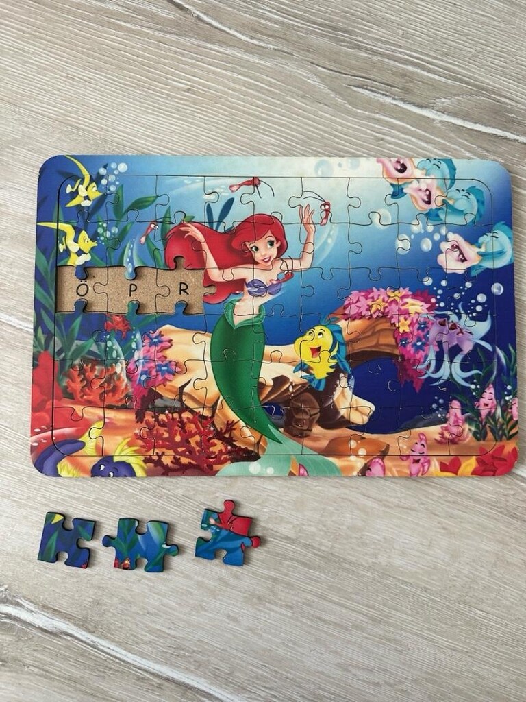 Denizkızı 54 Parça Ahşap Çerçeveli Puzzle Yapboz - 2