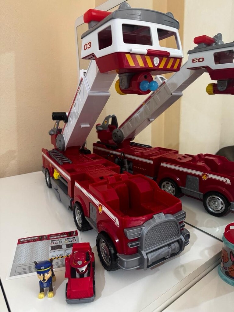 paw patrol sesli ışıklı büyük boy itfaiye aracı - 2