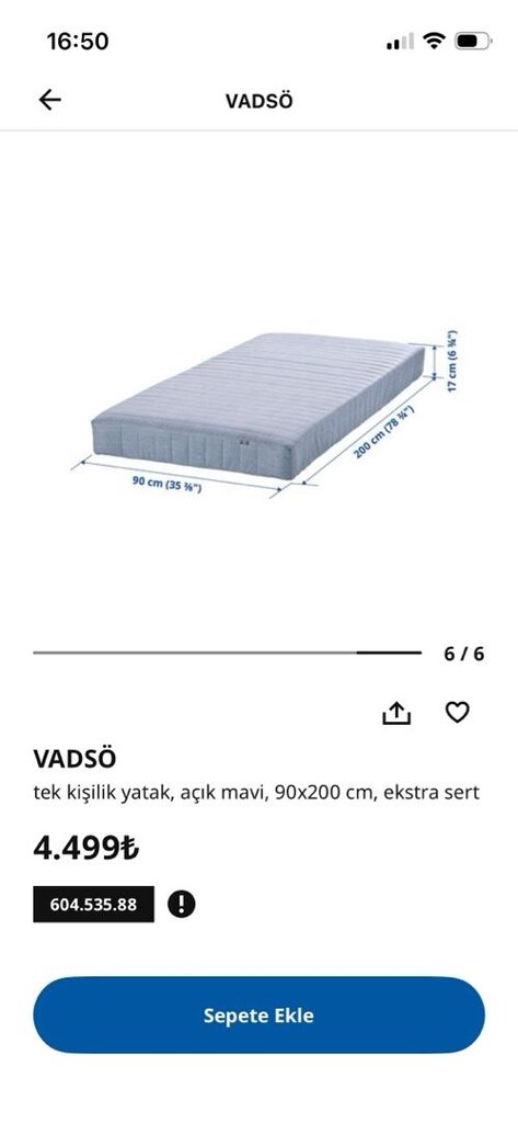 ikea çelik ranza ve yatak sıfır 10 yıl garantisi mevcut 21.000 sıfırı - 3