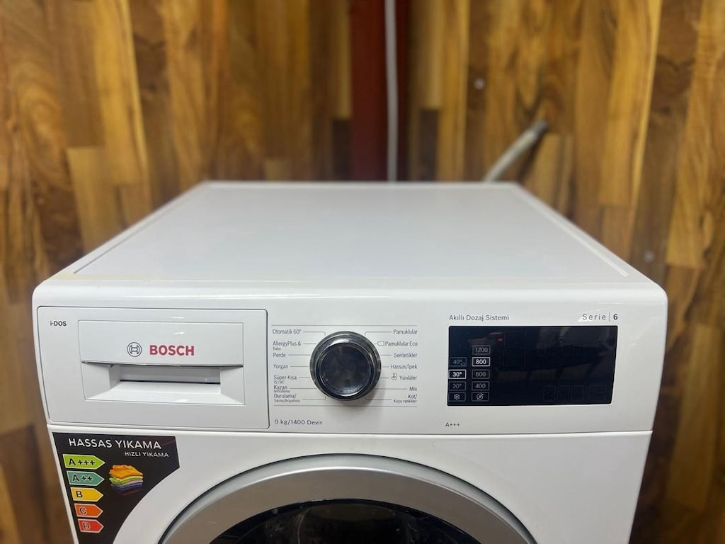 BOSCH seri 6 modeli 9 kilo 1200 devir sıfır ayarında İdoslu - 6
