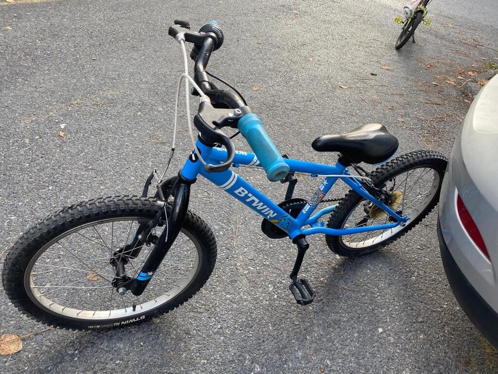 Btwin Racingboy 320 Decathlon 6 vites mavi Rockrider Çocuk bisikleti - 7