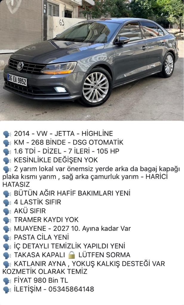 2014 VW JETTA HİGHLİNE DGS HATASIZ AYARINDA - 16