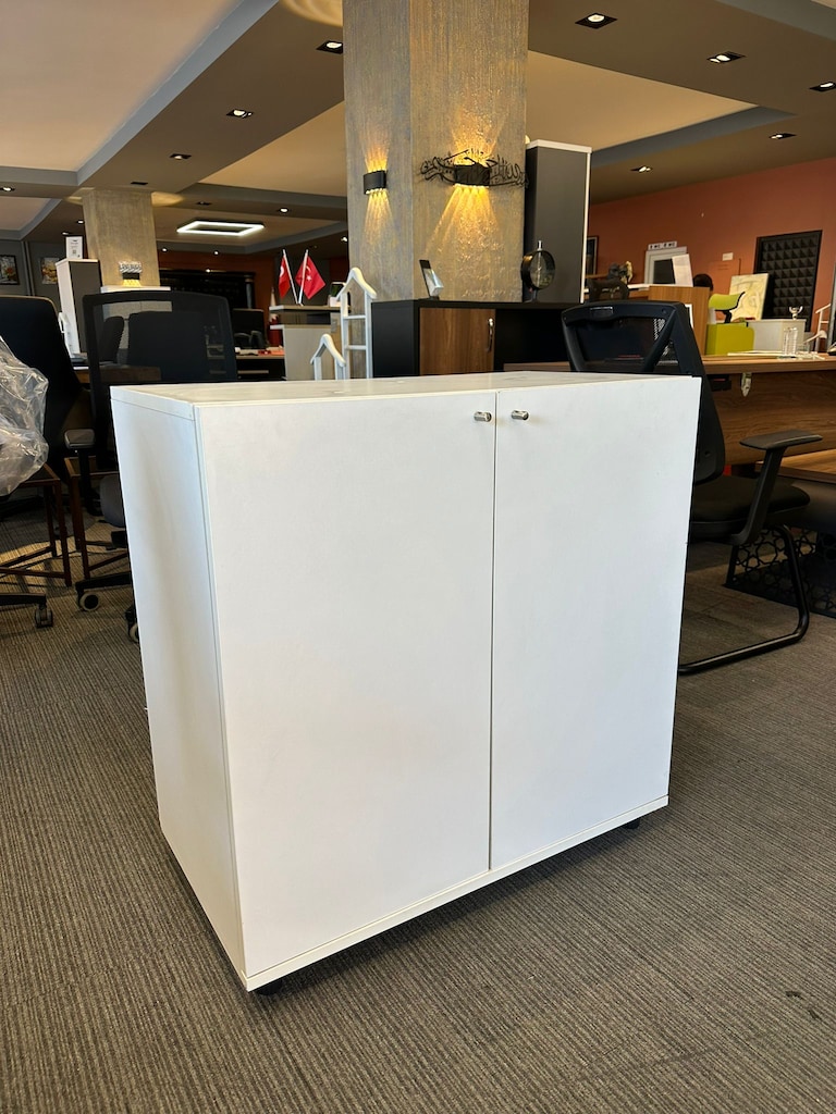 KLAS OFİS ÜSKÜDAR 80x40x80 cm BEYAZ DOSYA DOLABI İKİNCİ EL - 2