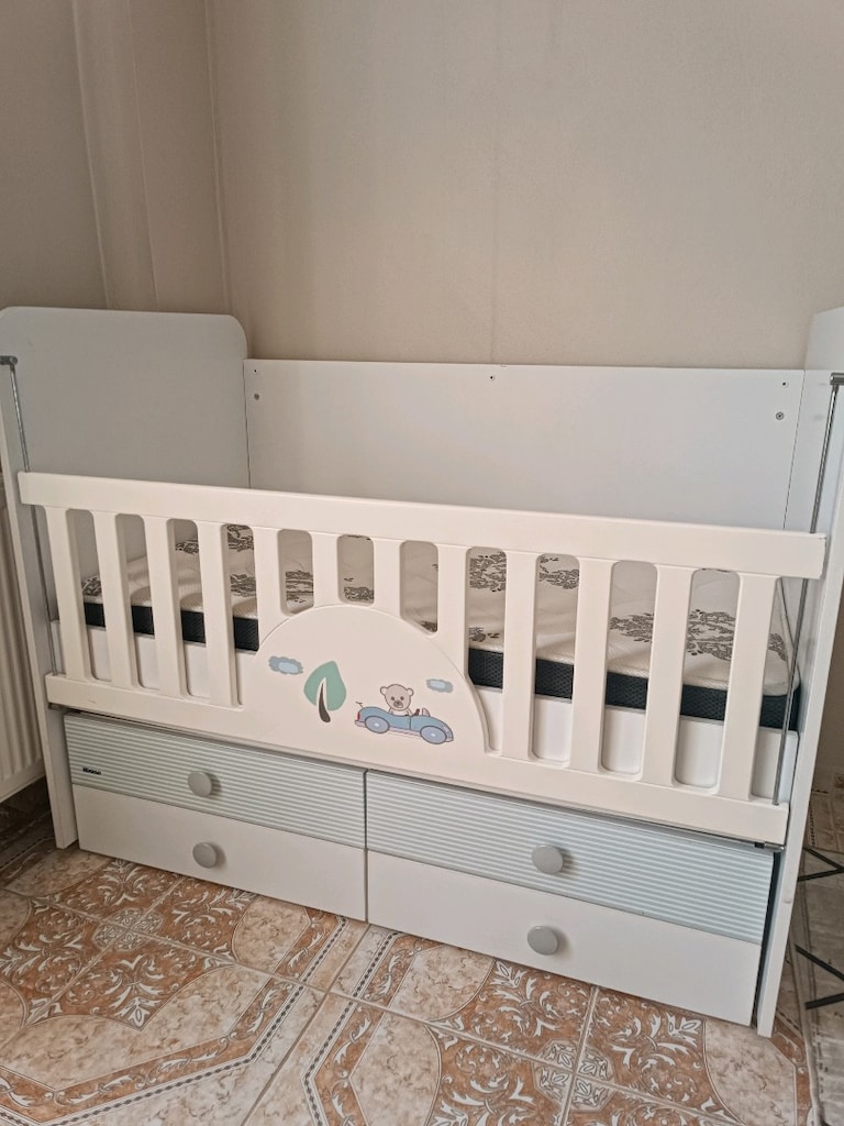 MDF 70*130 sallanır mobilya beşik - 5