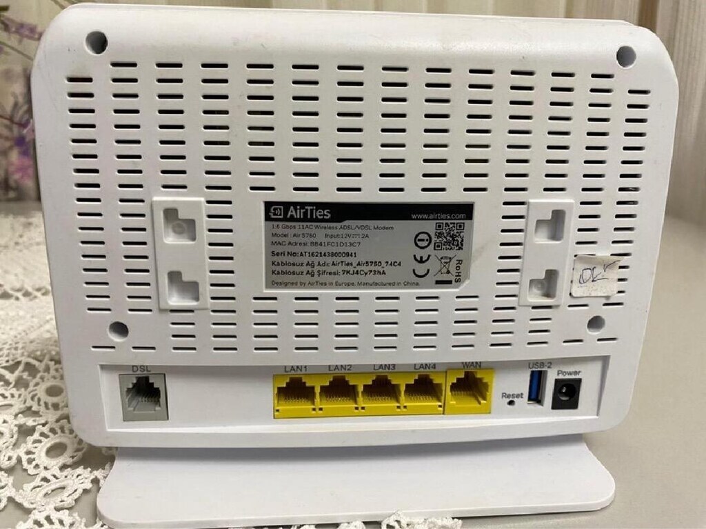 Airties Air 5760 4 Port 1600mbps vdsl2 modem - 4