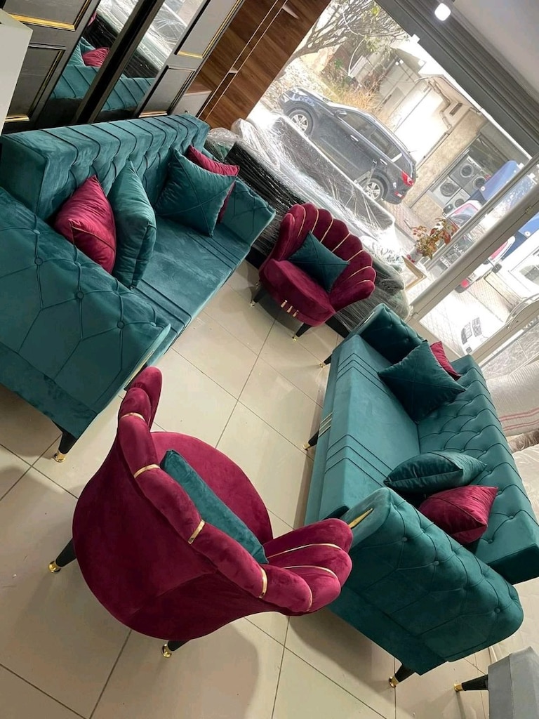 SIFIR SALON TAKIMI 3+3+1+1 İMALATTAN KOLTUK TAKIMI - 3