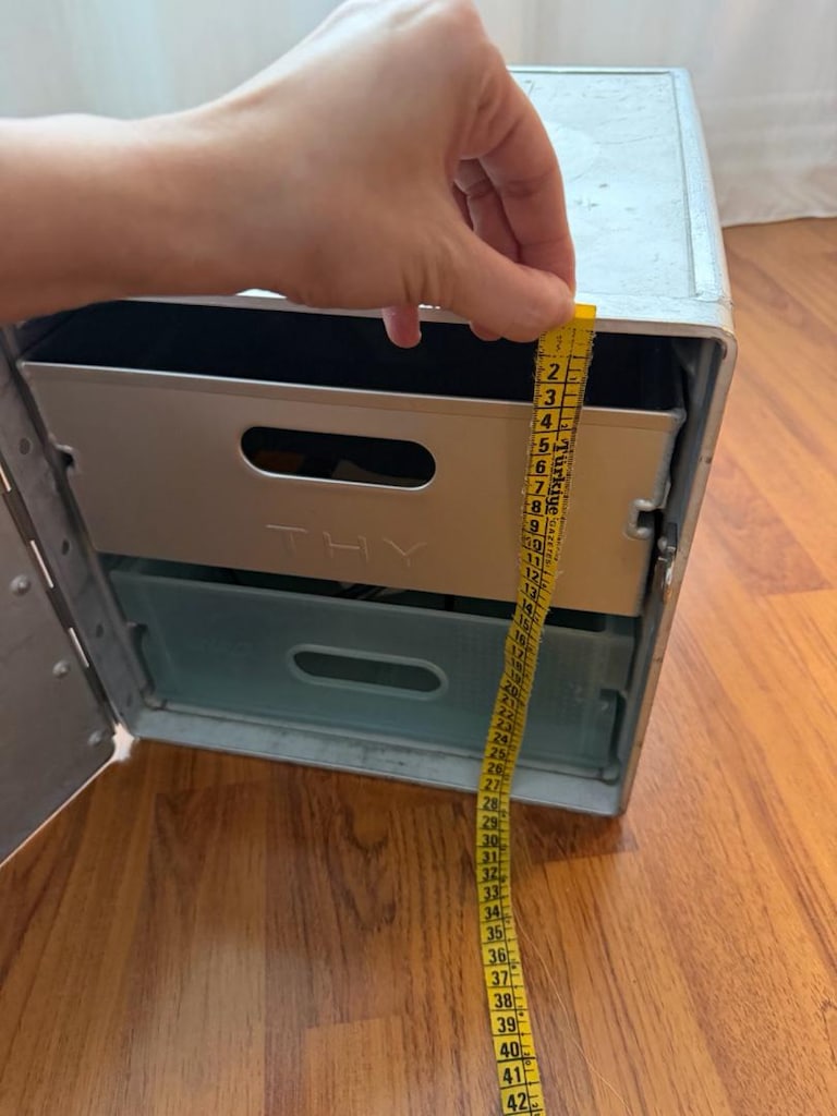 THY Uçak İçi Metal Servis Kutusu Çekmece – Galley Box - 10