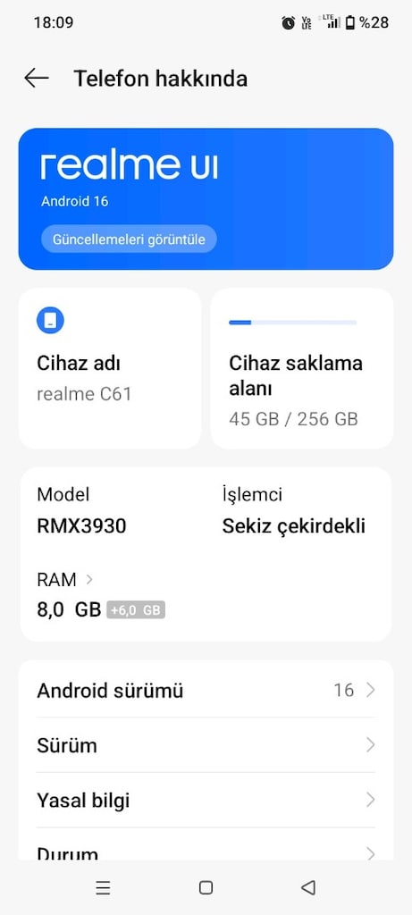 256/8+6 REALME 6İ ÇİFT HAT TR TEMİZ VE SORUNSUZ - 4