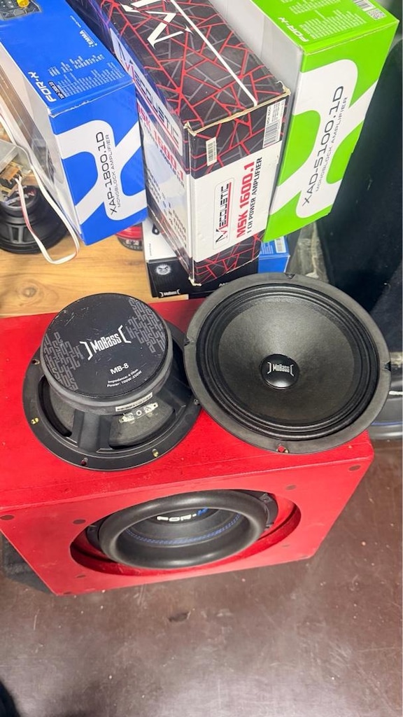 Mobass mb8 20 cm midrange takımı ikinci el sorunsuz tamirsiz ürünler Ü - 2