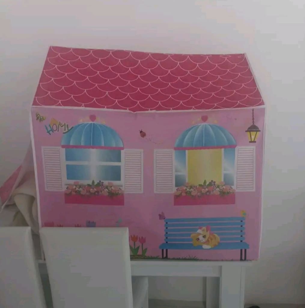 Pembe Renkli Çocuk Oyun Çadırı - 2