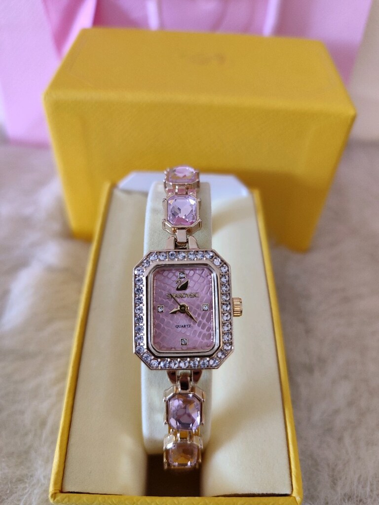 Swarovski Taşlı Gold Saat - 2