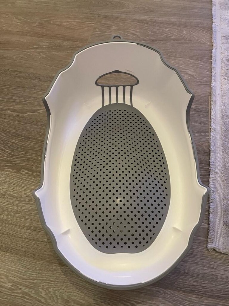 Meleni Baby Soft Bebek Küveti–Silikon Fileli Bebek Yıkama Banyo Küveti - 4