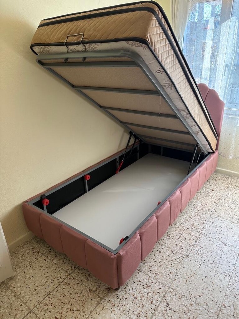 ultra lüks tek kişilik 90x190 baza başlık yatak sıfır ürün ambalıjında - 3