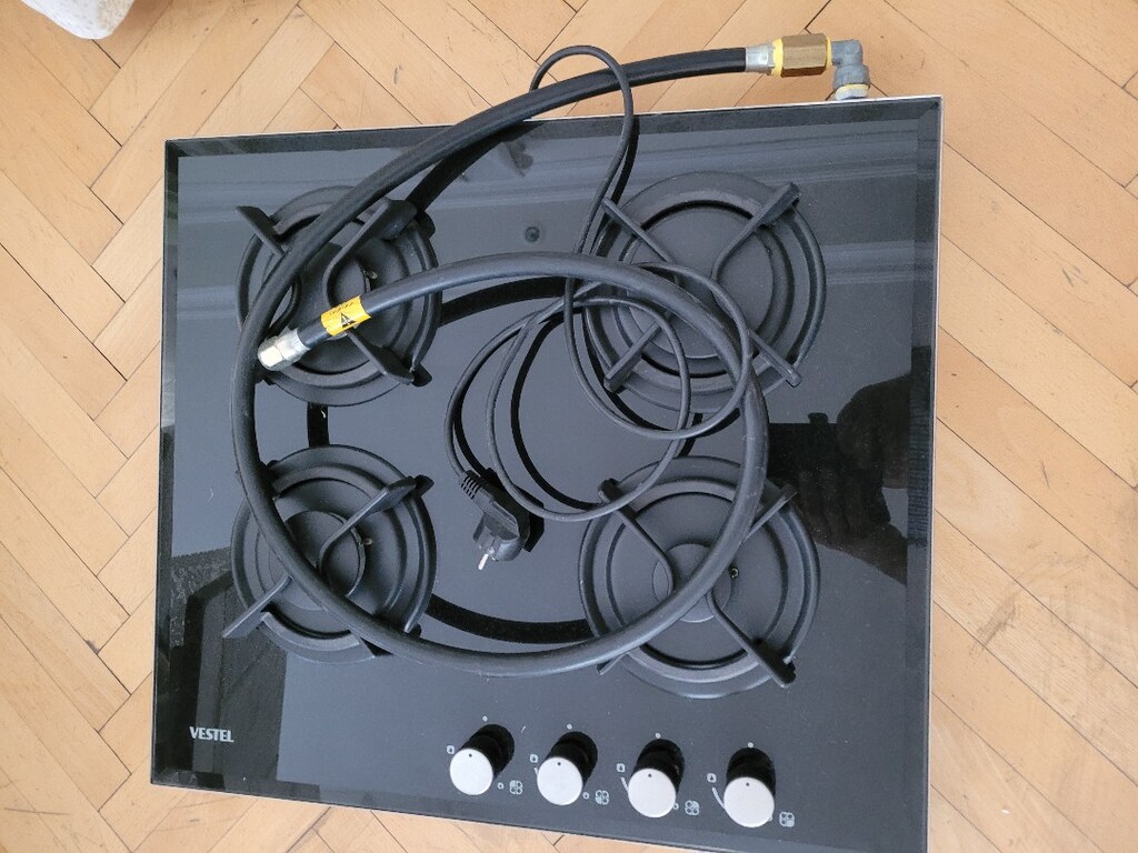 satilik vestel 4 lu siyah cam setustu ocak - 4