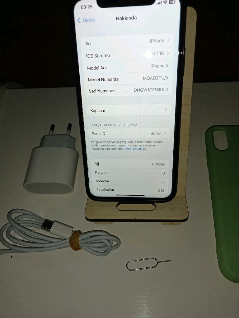 iPhone X GB ..64 pil 100 face ID calismiyor sadece Türkiye cihazı - 4