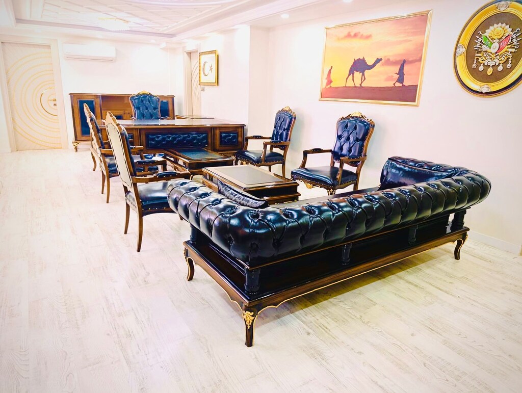 GAZİANTEP NET OFİS MOBİLYA OTTO MAKAM TAKIMI LUXRY FULL SET !!! - 8