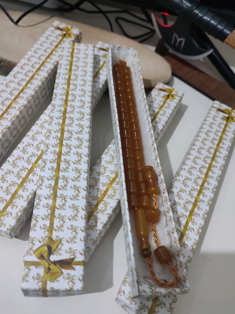 tesbih 2 adet sıkma kehribar - 3