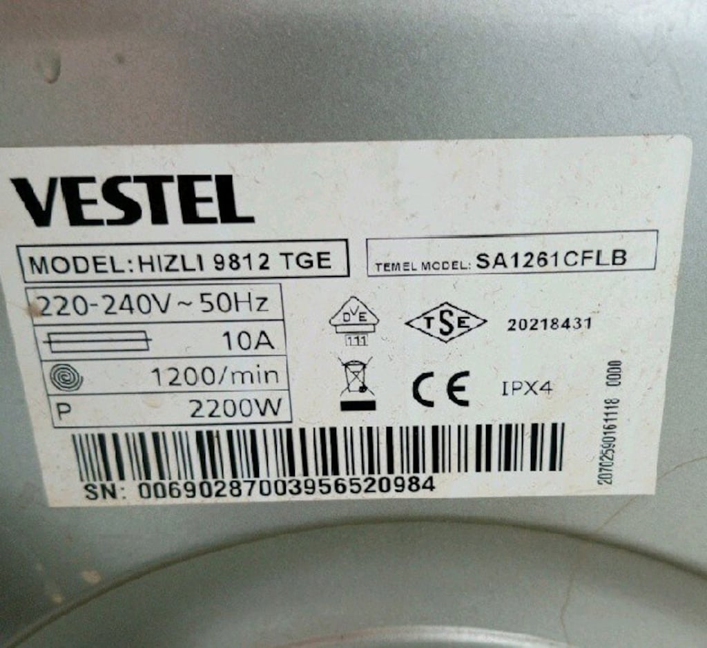 Vestel 9 Kg Çamaşır makinesi Temiz sağlam - 3
