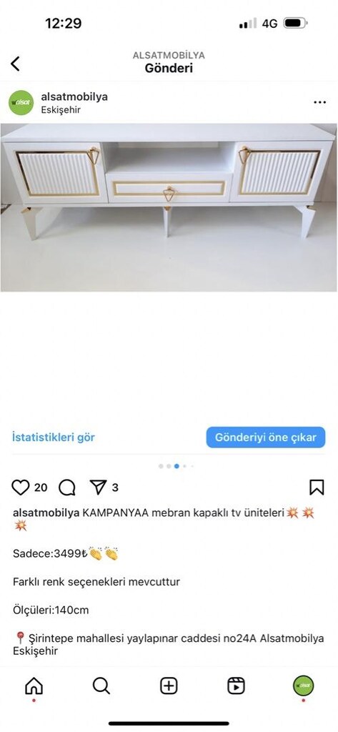 TV ünitesi ahşap konsol - 4