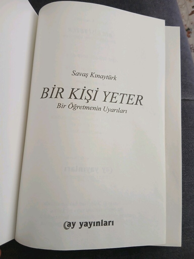 Kitap-Bir Kişi Yeter-Bir Öğretmenin Uyarıları - 3