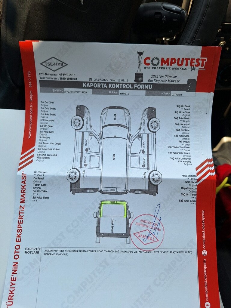 MEMURDAN DEGİŞENSİZ DÜŞÜK KM 2.0 HDI TURBO DIZEL CİTROEN BERLİNGO - 12