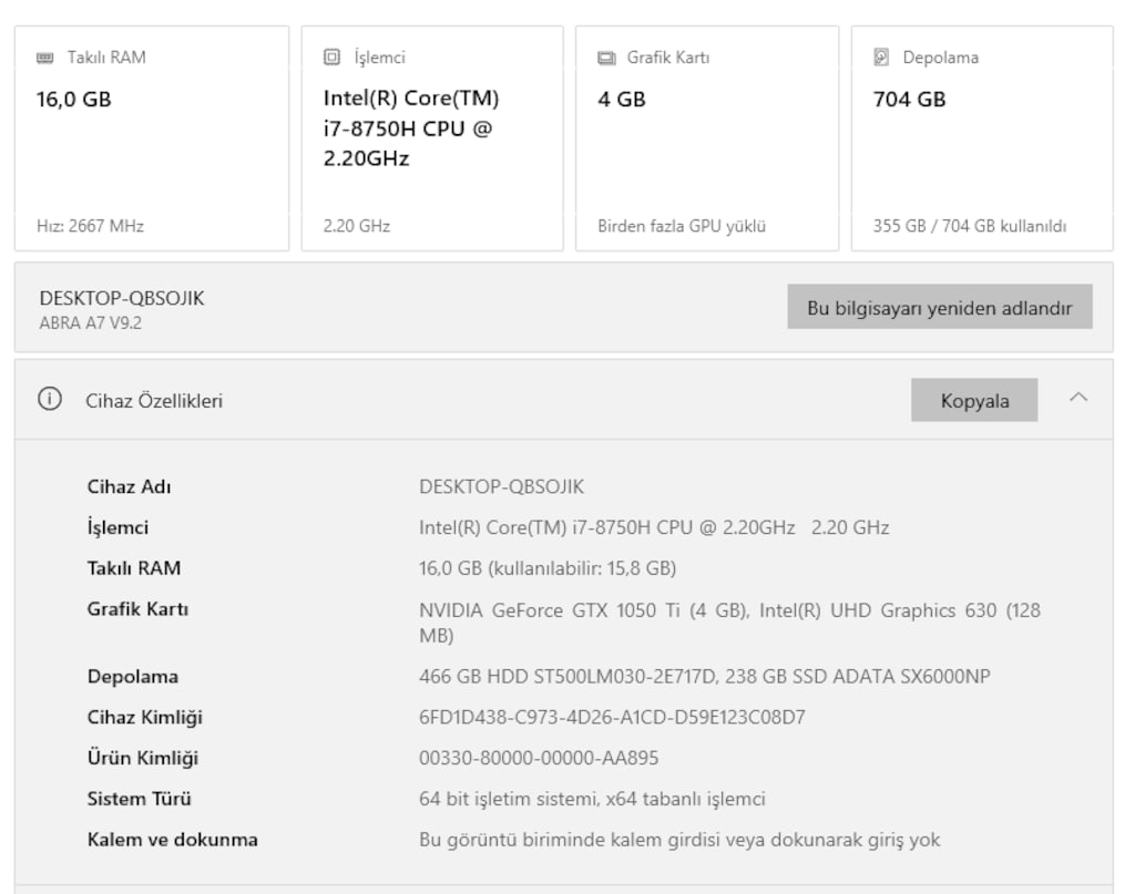 MONSTER ABRA A7 V9.2.3 – 17.3" 120Hz GAMING LAPTOP - 3