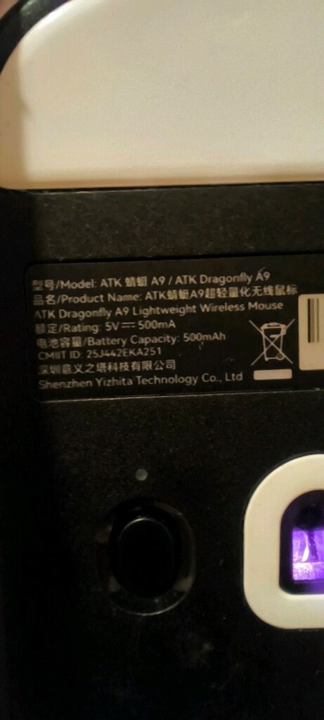 ATK Dragonfly A9 kablosuz oyuncu faresi( sadece Bluetooth bağlantısı - 5