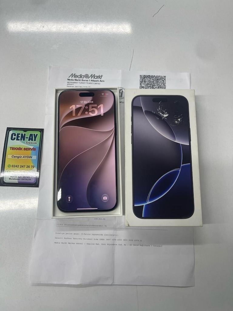 İPHONE 16 PRO MAX 256GB HATASIZ GARANTİLİ PİL %91 - 2